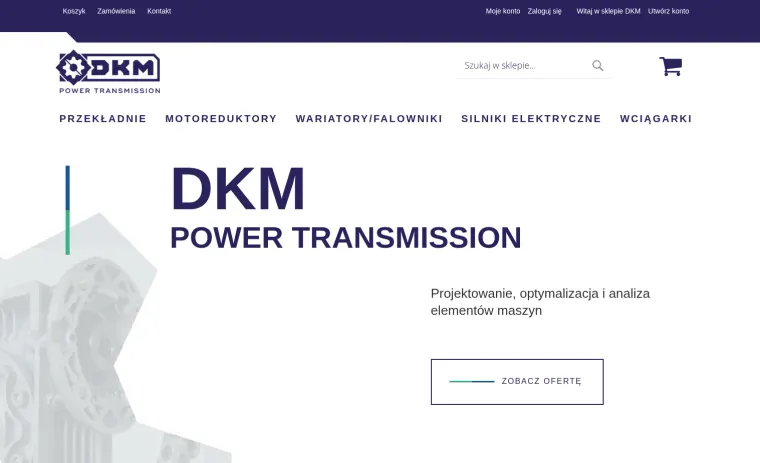 DKM Power Transmission: a Magento sales platform